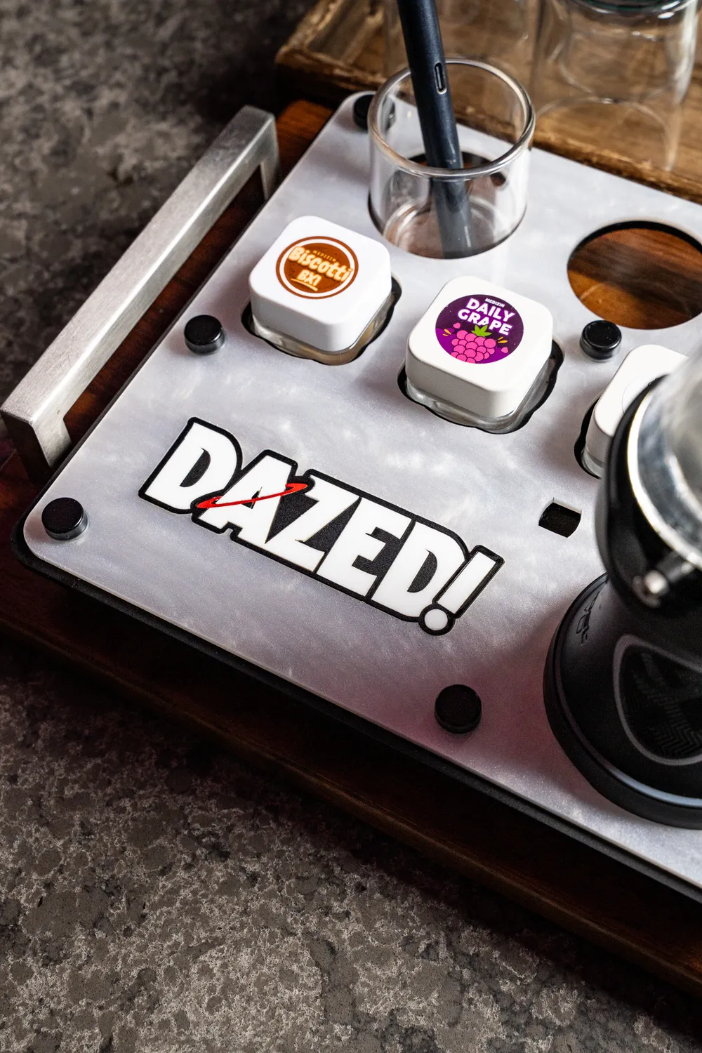A DAZED tasting flight of premium cannabis