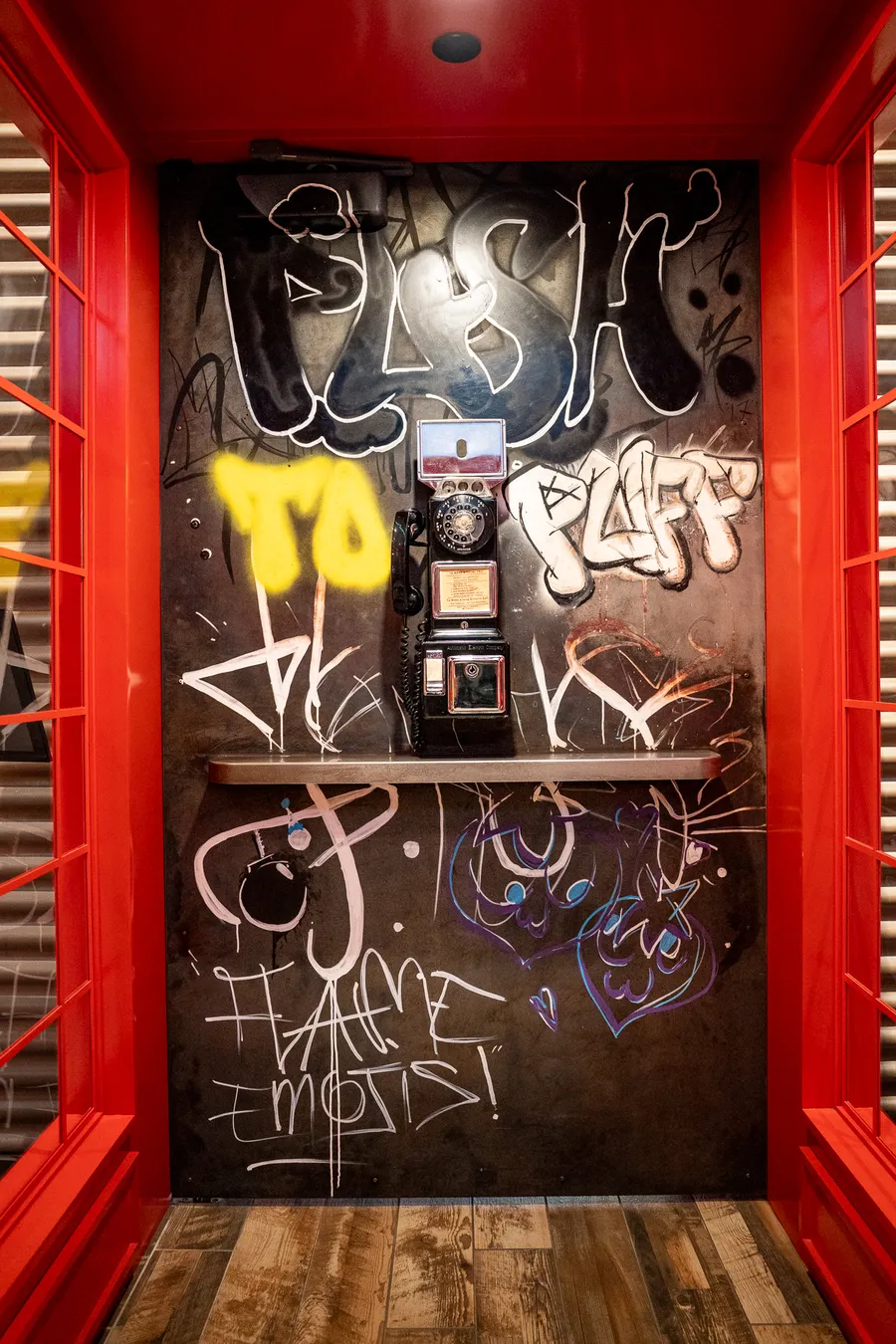 Graffiti-art nook inside DAZED