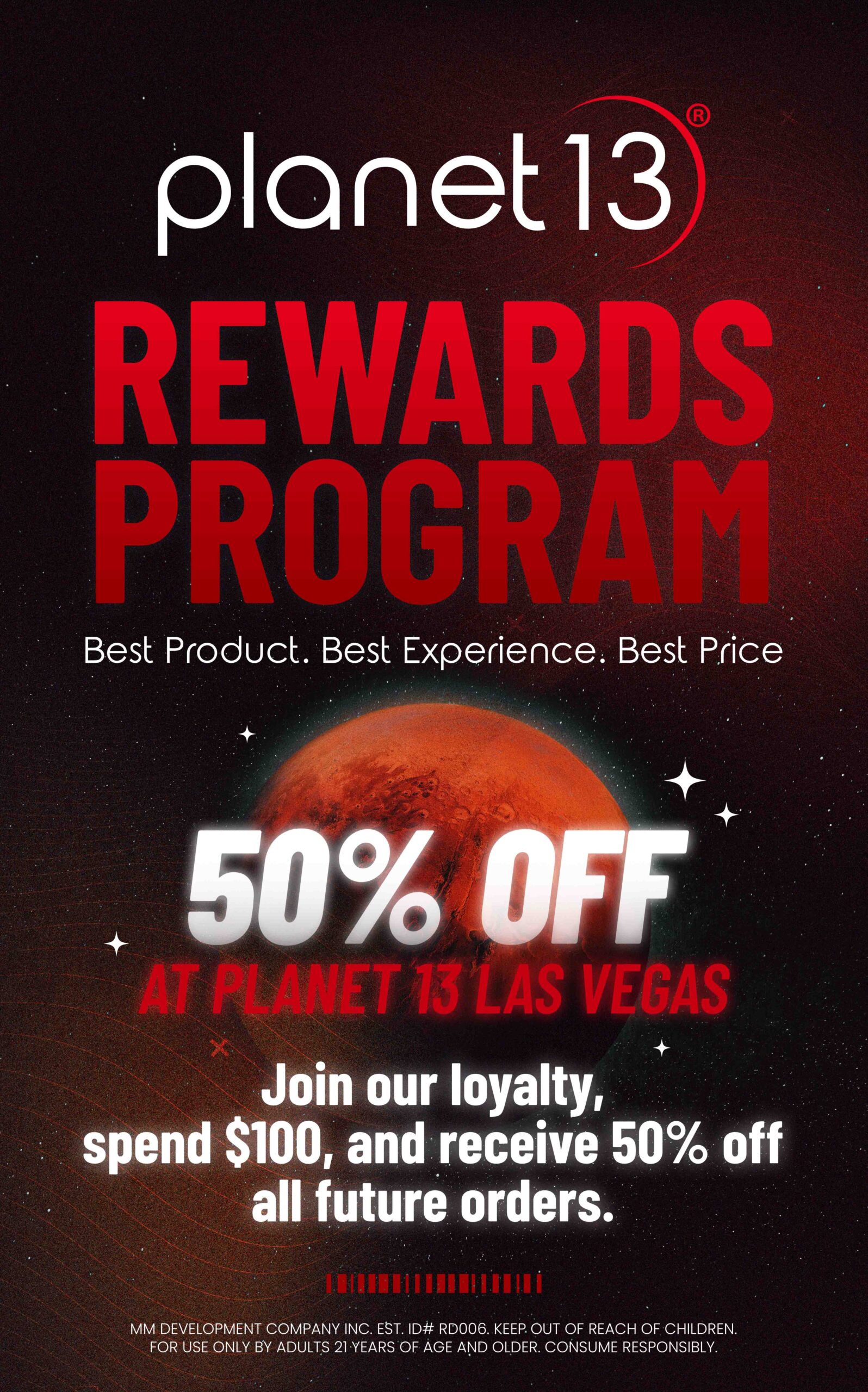 Planet 13 Rewards Program, Passport Program, Loyalty Program, Planet 13, Planet 13 Las Vegas,